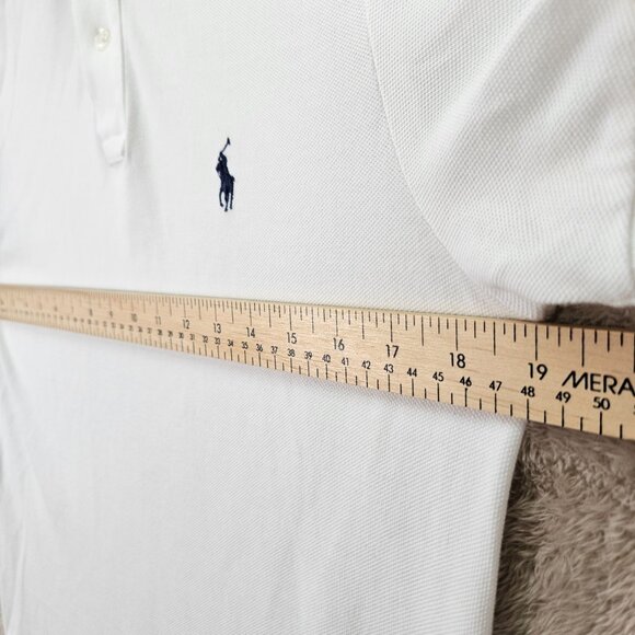 Polo Ralph Lauren Golf Polo Shirt Custom Fit Pony White Short Sleeve Mens Size S - Picture 3 of 10
